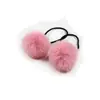 Goma para el Cabello con Pompón de Imitación de Piel de Conejo, Goma Redonda de Alta Elasticidad de Colores, Accesorio para el Cabello con Pompón, Cuerda para el Cabello, Directo de Fábrica, En Stock