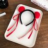 El Demonio de Nezha Aro para la Cabeza Bola de Pelo Bola de Pelo Banda para el Cabello Accesorios para el Cabello Accesorios de Desempeño para Niños Accesorios para el Cabello Súper Lindos