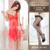 Lingerie Sexy Europeia e Americana, Vestido Chemise de Renda com Recortes Plus Size, Roupa Transparente, Camisola Reveladora de Renda, Atacado Latino