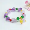 Pulsera de Amatista Natural Guan Yu Nueve Cuentas de Fuego Púrpura Joyería de Piedras Preciosas Fábrica Venta al por Mayor Dropshipping S4033001
