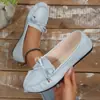 Llegada Nueva Primavera 2026 Comercio Exterior Tallas Grandes Mocasines Casuales para Mujer Nudo de Lazo Slip-ons Cómodos Talla Única para Todos Zapatos de Estudiante