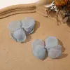 Vento de fada primavera e verão chiffon fio leve borda queimada laço diy feito à mão com contas cocar acessórios de cabelo brincos material atacado