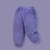 Calças Infantis Calças de Veludo para Meninos Primavera e Outono Calças Casuais para Bebês Meninas Roupa de Outono Infantil Algodão Puro
