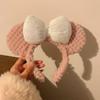 Faixa de Cabelo de Pelúcia para Lavar o Rosto e Maquiagem, Orelhas de Gato e Urso Fofas de Desenho Animado, Acessórios de Cabelo Femininos de Desenho Animado com Estampa de Leopardo, Novos Acessórios de Cabeça
