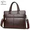 Bolso de Mano Bolso para Hombre Negocios Gran Capacidad Hombro Computadora Maletín Cuero Genuino Mano Cruzado