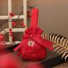Bolsas Criativas de Doces para Casamento Lua Cheia de Bebê Primeiro Aniversário Bolsas de Doces Jacquard Lembrancinhas de Casamento Presentes de Agradecimento Bolsas de Flanela de Mão