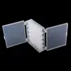 Caja Transparente de Doble Capa con 60 Compartimentos para Hilos de Coser, Caja Especial para Accesorios de Hilos de Máquina de Coser, Caja de Almacenamiento de Doble Capa Resistente a Caídas con Compartimentos