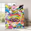 Manta de Franela Sanrio Kuromi Cinnamoroll Dibujos Animados Manta de Aire Acondicionado Siesta de Estudiante Funda para Sofá Manta Directo de Fábrica