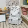 Mochila estilo coreano para chica dulce con bordado de estrellas, un diseño fresco y alegre, perfecta para el uso diario de chicas de secundaria y preparatoria, ya sea para la escuela o para ir de compras.