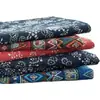 Mantel de Algodón y Lino Estilo Étnico Retro con Estampado Floral Azul para Casa de Huéspedes, Mantel para Mesa de Centro Azul y Blanco, Mantel Rectangular para Mesa de Comedor y Tela para Exhibición en Puesto