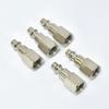 Conector rápido americano de latón niquelado 1/4NPT 10 juegos de inserto macho de rosca exterior para manguera de compresor de aire exportación estilo europeo transfronterizo