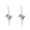 En stock Stock Explosiones transfronterizas Cruz Pájaro Colgante Pendientes Collar Joyería traje Mujeres Hojas Envueltas Gotas de Aceite