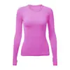 Novas roupas de yoga alta elasticidade sem costura top justo esportivo feminino manga longa corrida transfronteiriça secagem rápida fitness roupas alta elasticidade