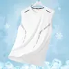 Chaleco Deportivo Casual de Verano para Hombre con Cuello Redondo, Camiseta Deportiva Absorbente de Sudor sin Mangas para Jóvenes Estudiantes de Verano, Top sin Mangas