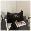 Comércio Exterior Estampa de Leopardo Laço Moda Casual para o Dia a Dia Bolsa Feminina 2026 Grande Capacidade Retrô Ombro Único Axila Pequena Quadrada