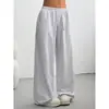Pantalones Deportivos Casuales Estilo Europeo y Americano Lazada Transfronteriza Ebay Holgados Caídos Cordón Elástico en la Cintura Adelgazantes de Pierna Ancha