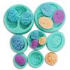Tribunal Europeo Belleza Aceite Pintura al Óleo Molde de Silicona Arcilla Suave Yeso Resina Piedra Sabor Decorativa Molde para Galletas Dulces