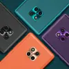 Para Huawei Mate 20Pro Funda de Cuero Lisa Mate 20 Metal Lente Funda de Teléfono Ultra-delgada Todo Incluido Resistente a Caídas Borde Suave