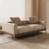 Sofá japonês de madeira maciça estilo tronco wabi-sabi estilo luxo leve casa de campo tecido villa designer minimalista sofá modular