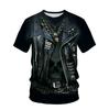 Camisetas de comercio exterior transfronterizo entre Europa y Estados Unidos para hombres, camisetas con impresión digital 3D, cuello redondo, manga corta, fabricantes al por mayor, camisetas 3D