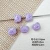 Color macaron lindo viento oso gatito pintura aleación diy abalorios cadena para teléfono móvil collar accesorios para el cabello
