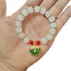 Barraca de ponto cênico vendendo joias feitas à mão com miçangas imitação de jade contas de barril pulseira de vidro atacado masculino e feminino este ano pulseira