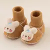 Zapatos Pre-Caminantes para Bebés Recién Nacidos y Niños Pequeños, Temporada de Primavera y Otoño, Interiores, Lindos Dibujos Animados, Antideslizantes, Calcetines Zapatos para el Piso de Niños Pequeños