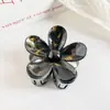 Presilha de Flor Gradiente de Mármore Transfronteiriça Personalidade da Moda Nova Presilha de Tubarão Presilha para Cabelo na Nuca Atacado para Mulheres