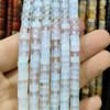 Cuentas sueltas de piedra natural de 3x6 mm, espaciadoras redondas, cuentas de ágata y amatista, para pulseras y collares, cuentas semiacabadas, venta al por mayor