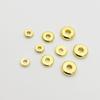 18k14k ouro redondo contas soltas pulseira acessórios diy pulseira colar frisado material espaçador de roda