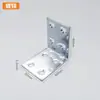 Suporte de Ângulo Galvanizado Mesa Cadeira Prateleira Móveis Conector de Fixação Placa de Ângulo de Aço Laminado a Frio Suporte Prateleira Fabricante Atacado