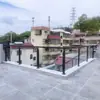 Corrimãos de Escada com Ranhura Interna em Coluna de Aço Inoxidável, Guarda-corpos de Vidro Sem Moldura Domésticos Internos e Externos, Casas Rurais Autoconstruídas