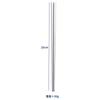 Palillos de acero inoxidable 304 para uso doméstico, palillos huecos de metal, aislamiento antideslizante para restaurante chino, palillos cuadrados de 23 cm