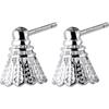 Pendientes de Plata S925 Nalan, Pendientes de Bádminton Modernos y Únicos, Accesorios de Oreja Lindos al por Mayor para Mujeres E3136