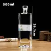 Botella especial de licor de 500 ml, botella de vino vacía, botella de vino de vidrio, botella de vino de alta gama, botella de vino blanco cristalino,