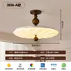 Lámpara de Techo Floral Vintage Estilo Francés, Estilo Crema Mediados de Siglo, Lámpara de Techo de Espectro Completo para Protección Ocular para Sala de Estar, Estudio y Dormitorio Principal