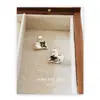 Pendientes de Metal con Textura de Lava y Aguja de Plata S925 Diseño Nicho Estilo Frío Único Pendientes Sencillos para Mujer