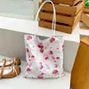 Bolso de Lona de Gran Capacidad para Mujer 2026 Nuevo Estilo de Gama Alta para Viajes Diarios Floral Fresco y Casual Bolso de Hombro