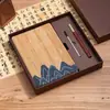 Cuaderno Tejido de Bambú Estilo Chino A5 Grueso Bloc de Notas de Negocios Creativo Tendencia Nacional Retro Corporativo Logo Personalizado
