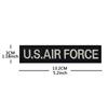 Parches de la USAF de EE. UU.. Pegatina de tela bordada con velcro para mochila deportiva estadounidense de la Fuerza Aérea