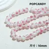 [Rose Manor] Pulsera de Abalorios Hecha a Mano Esmaltada DIY Joyería Abalorios Sueltos Flor Brillo Cuentas de Ábaco Facetadas