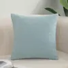 Funda de almohada acolchada simple estilo lino de algodón color liso para oficina, sala de estar, cojín de respaldo de sofá, tamaño grande, almohada de respaldo de cama
