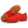 Sapatos de dança de cano alto botas de jazz de corpo macio das mulheres sapatos de habilidade de lona sapatos de prática adulta sapatos de dança de jazz por atacado