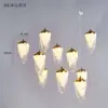 Decoração de teto de casamento lustre iceberg lâmpada de água-viva adereços de layout de casamento decoração Pingente aéreo Luzes de fada LED