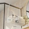 Prateleira de Armazenamento para Banheiro Cesta Suspensa para Box de Banheiro Suporte de Toalha Banheiro Artigos de Higiene Pessoal Prateleira de Armazenamento Multifuncional