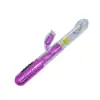 Vibrador de bola giratoria de cuentas de colores, telescópico, vibratorio, calefactor, para lamer la lengua, expansible, con rodillo oscilante, masturbador femenino, stick AV, venta al por mayor