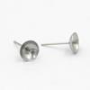 Accesorios de Joyería de Acero Inoxidable al por Mayor 3-8mm Soporte para Perla Cruz Tazón Copa Aguja para Oreja Joyería de Acero Inoxidable Accesorios Aguja para Oreja