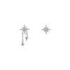 Pendientes asimétricos de ocho estrellas Awn, diseño de nicho de verano para mujer, pendientes de alta calidad exquisitos que combinan con todo, pendientes de alta calidad