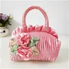 Bolso Nuevo Dulce para Mujer Mini Bolso Bolso de Flor Xiaoxiang para Mujer Billetera Bolso de Tela de Seda Bolso de Princesa Bolso para Teléfono Móvil
