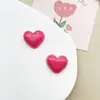 Série de cores macaron superfície brilhante ornamento de coração positivo acessórios capa de celular diy decoração Crocs elástico de cabelo presilha de cabelo materiais